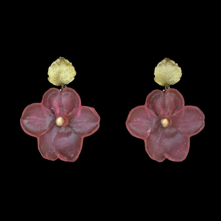 Impatiens Earrings - Post Pink