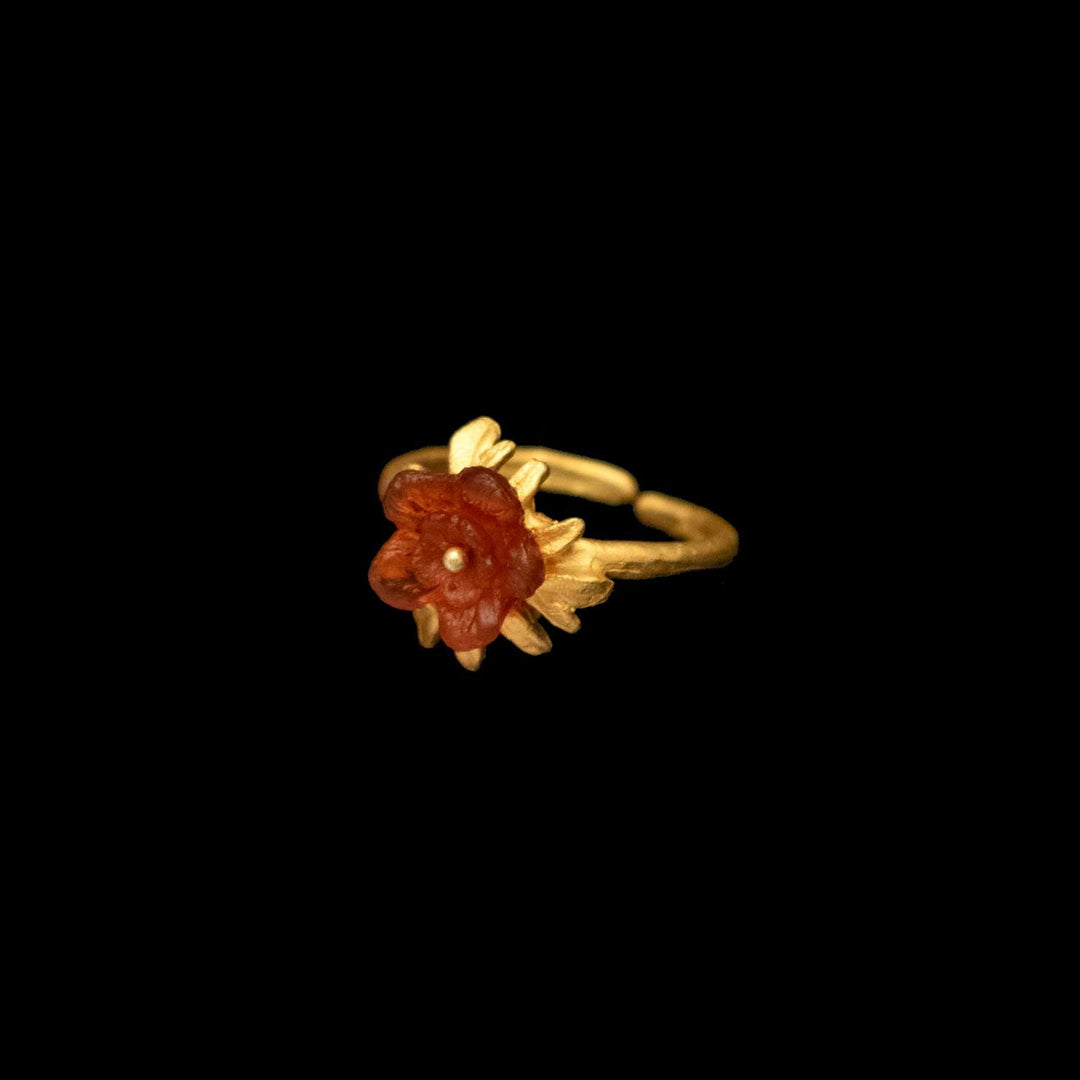 Chrysanthemum Ring - Scarlet