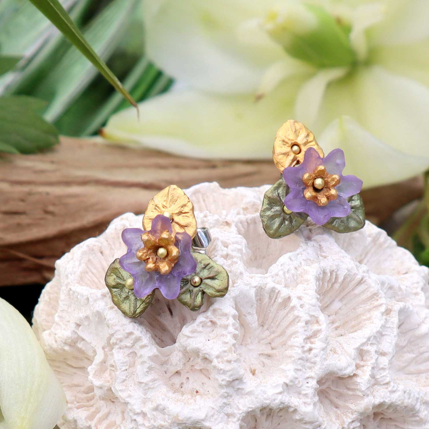 Giverny Water Lilies Earrings - Post