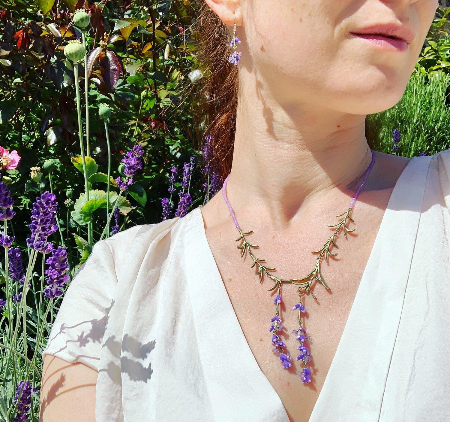 Lavender Necklace - Beads - Michael Michaud Jewellery