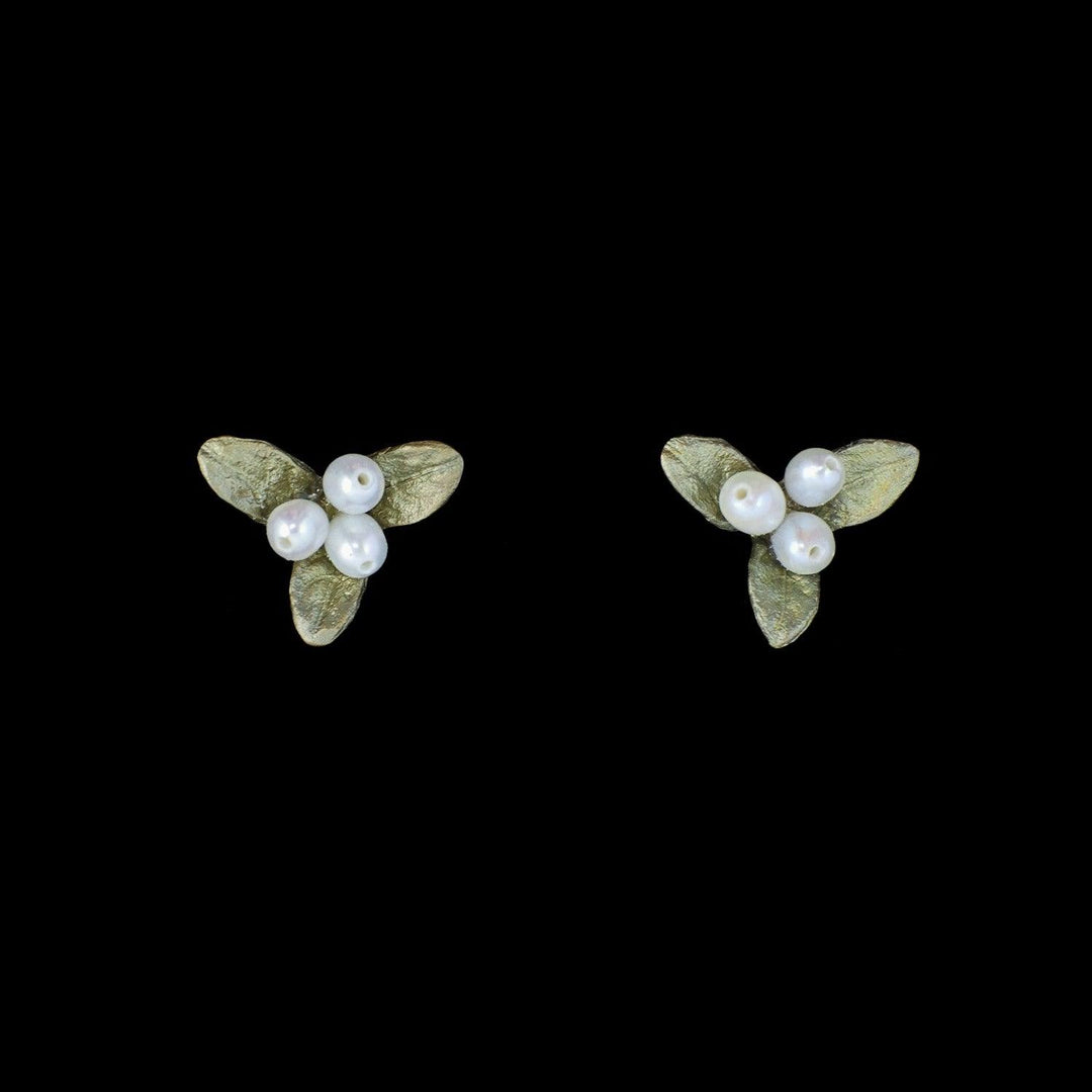 Petite Leaf Earrings - Post - Michael Michaud Jewellery
