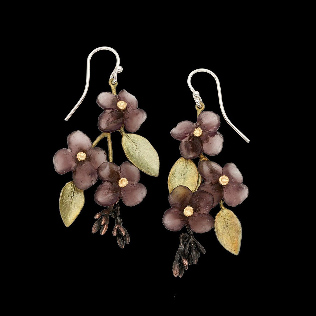 Wood of Life Earrings - Statement Wire - Michael Michaud Jewellery