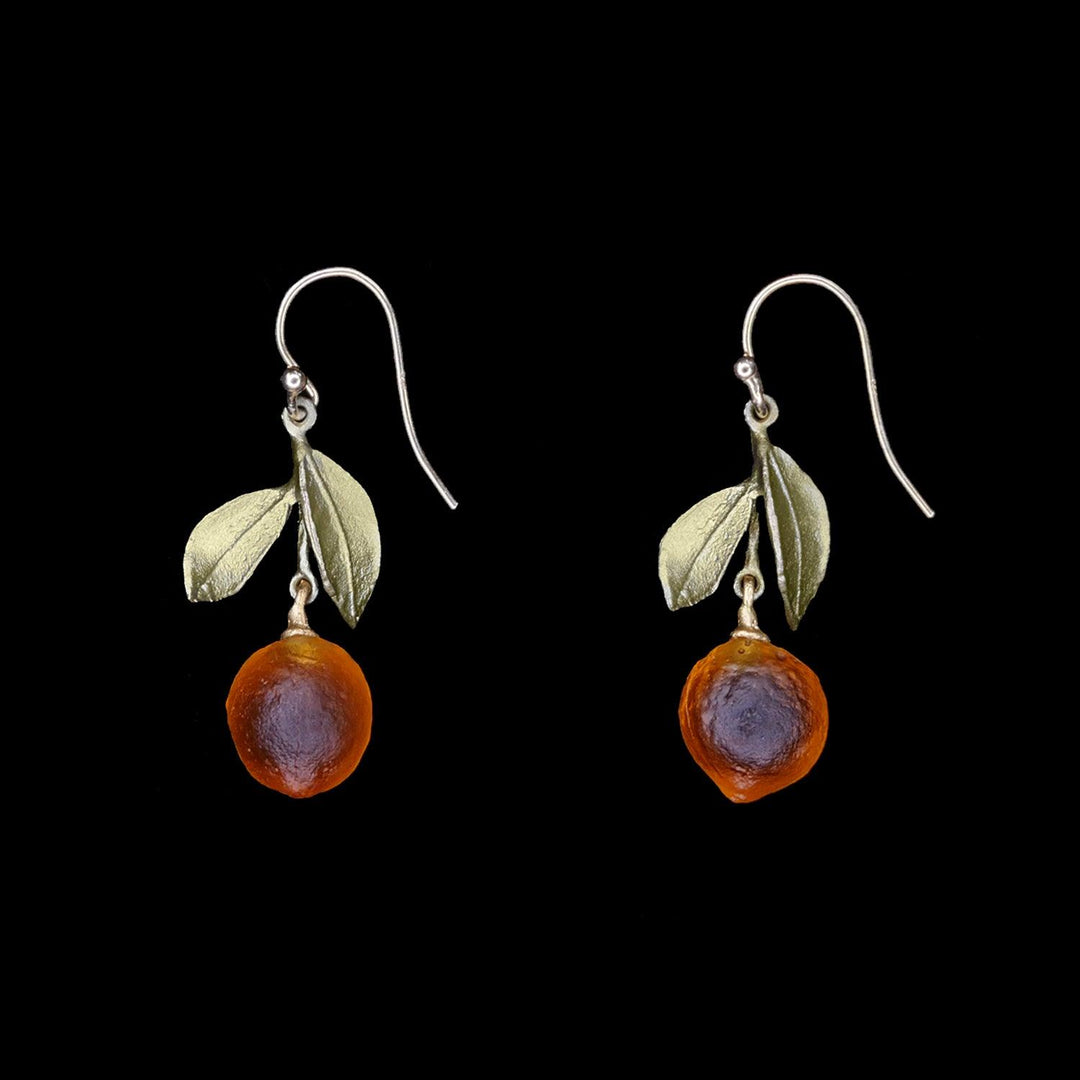 Orange Earrings - Drop Wire - Michael Michaud Jewellery