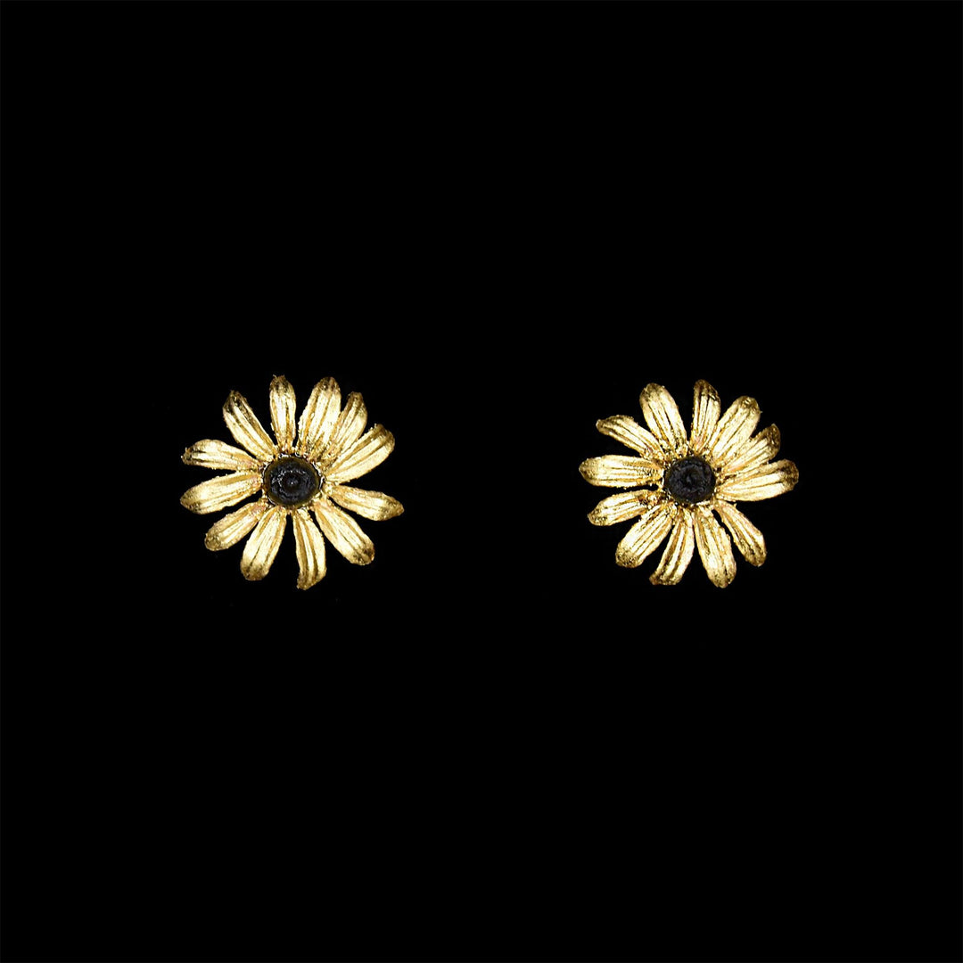 Black-Eyed Susan Earrings - Post - Michael Michaud Jewellery