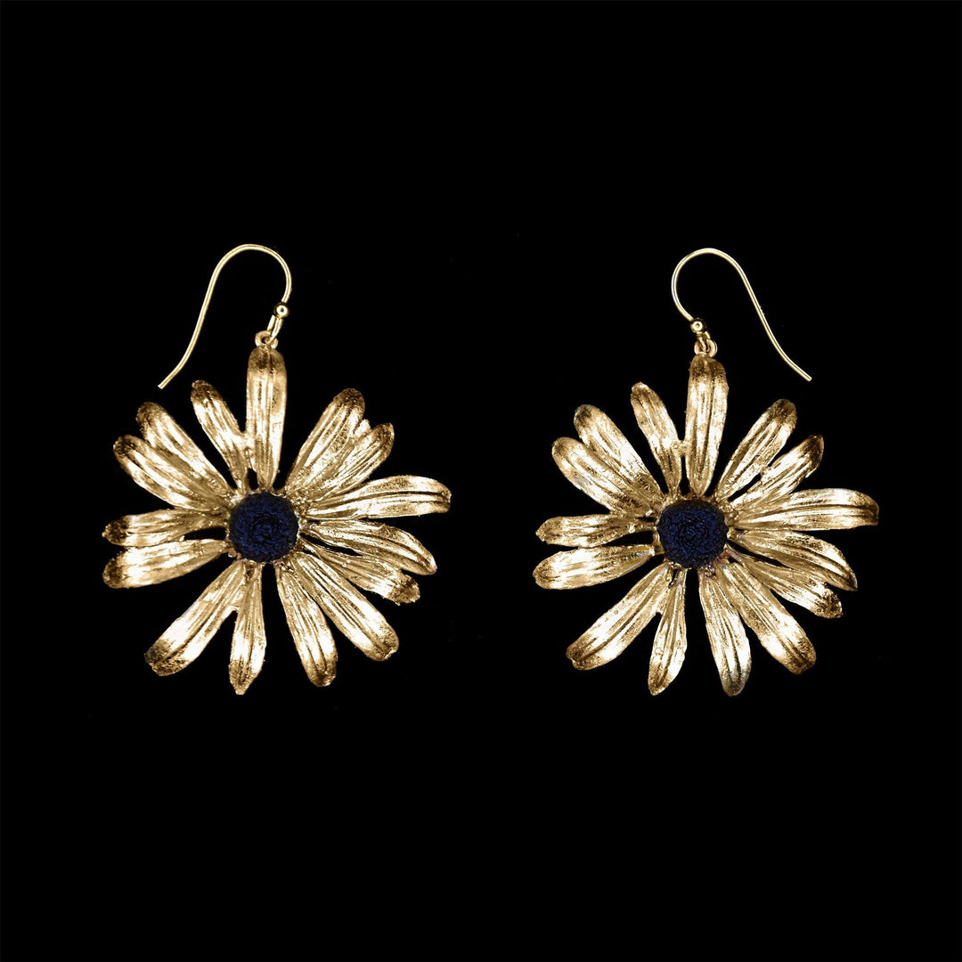 Black-Eyed Susan Earrings - Wire - Michael Michaud Jewellery