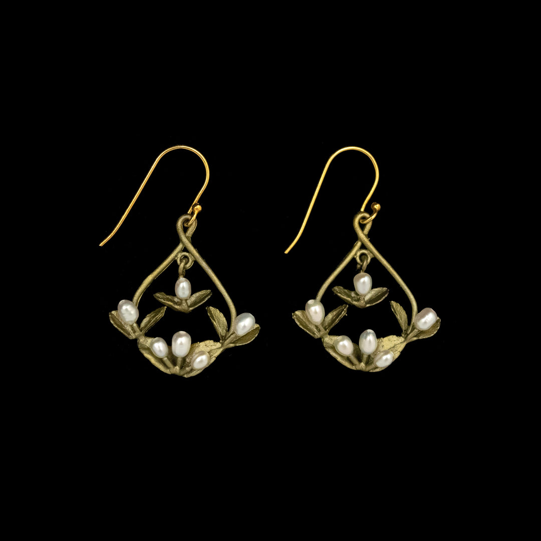 Spring Vine Earrings - Hoop Wire