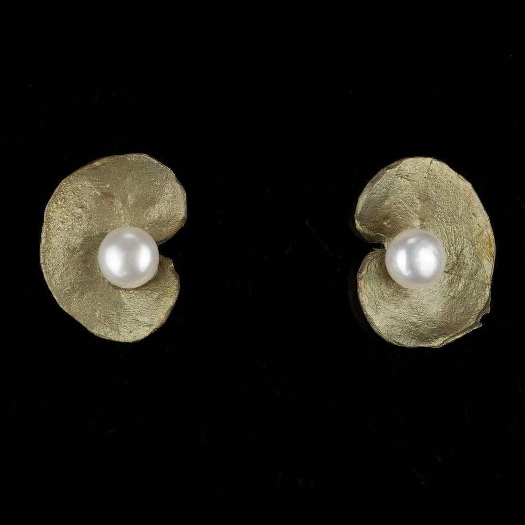 Spiral Geranium Clip Earrings - Michael Michaud Jewellery