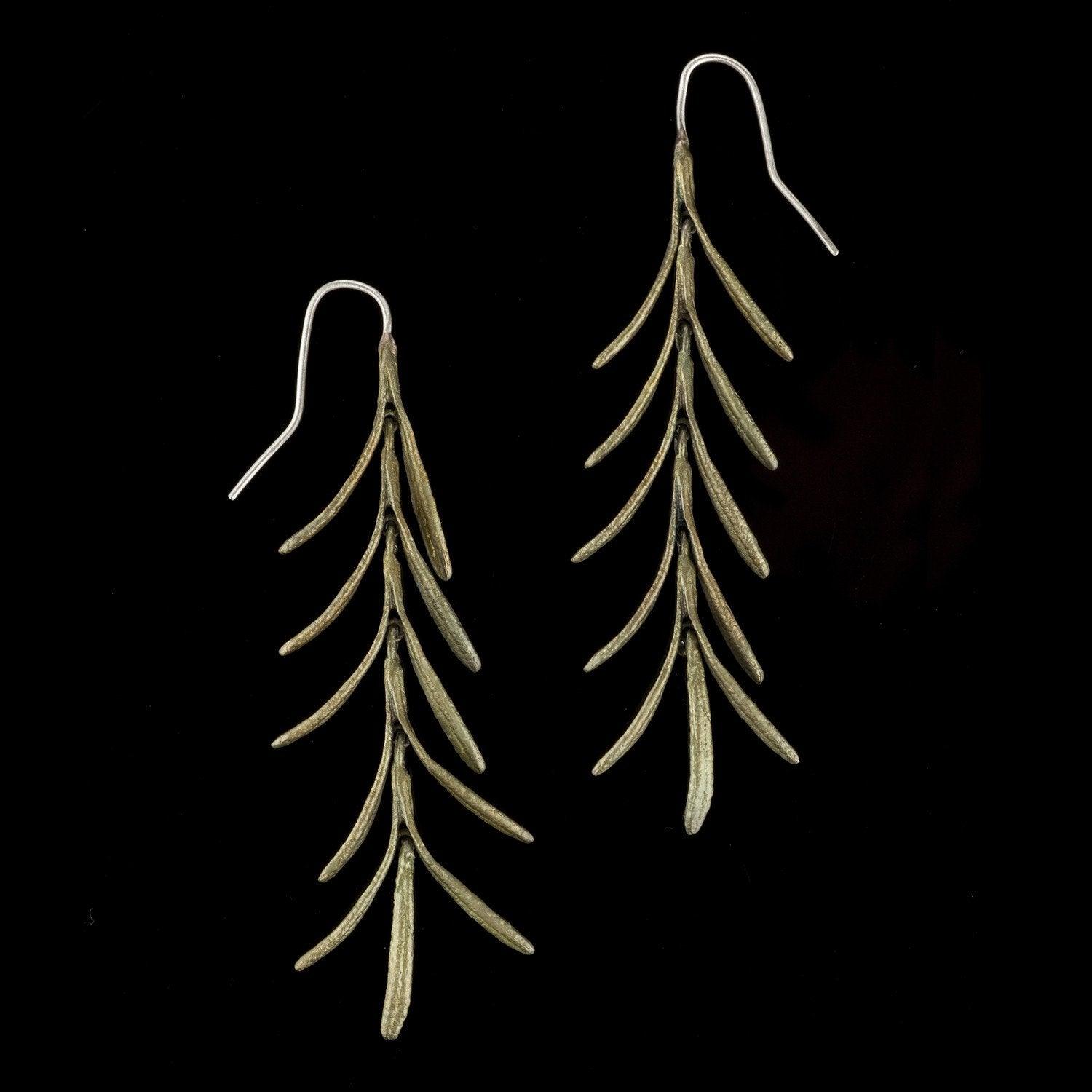Rosemary Earrings - Long Wire Dangle - Michael Michaud Jewellery