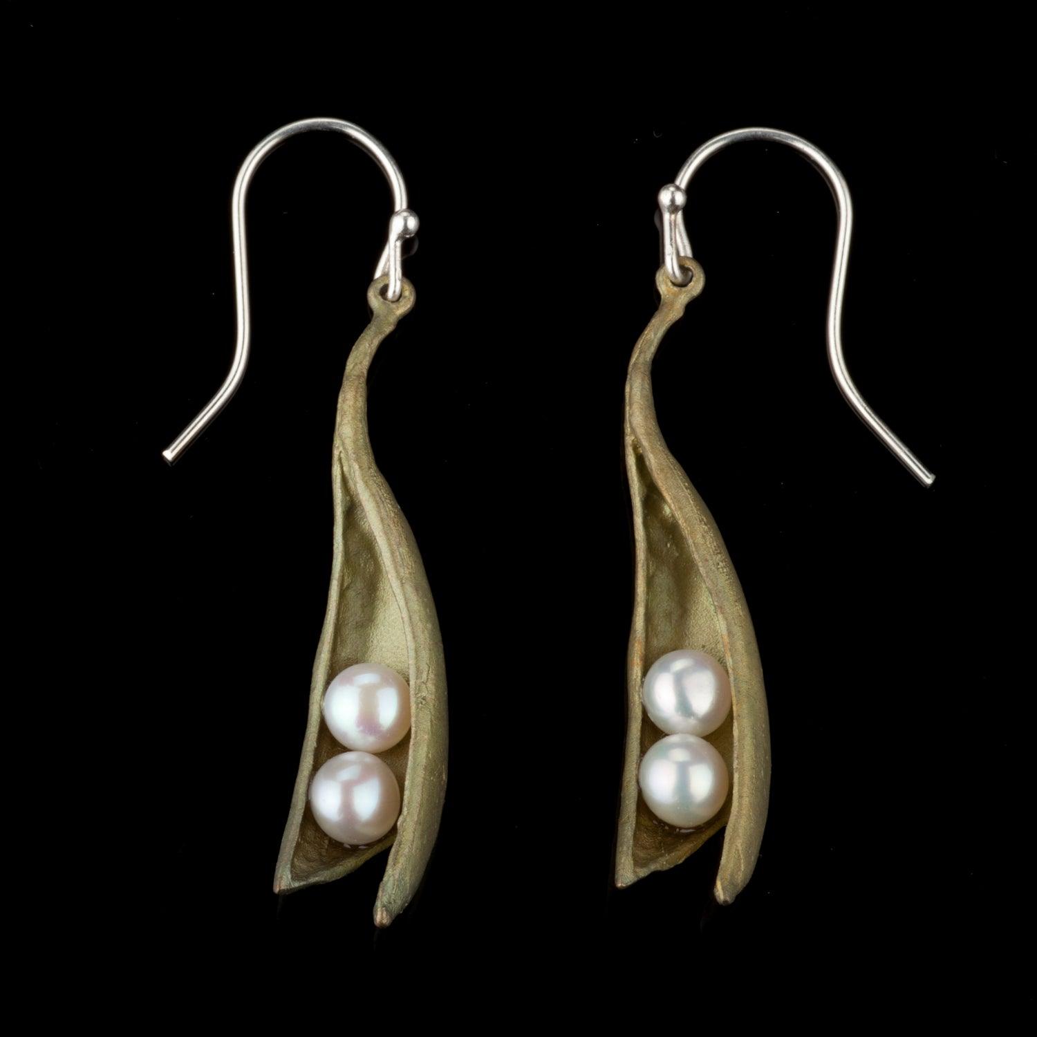 Pea Pod Earrings - Drop - Michael Michaud Jewellery
