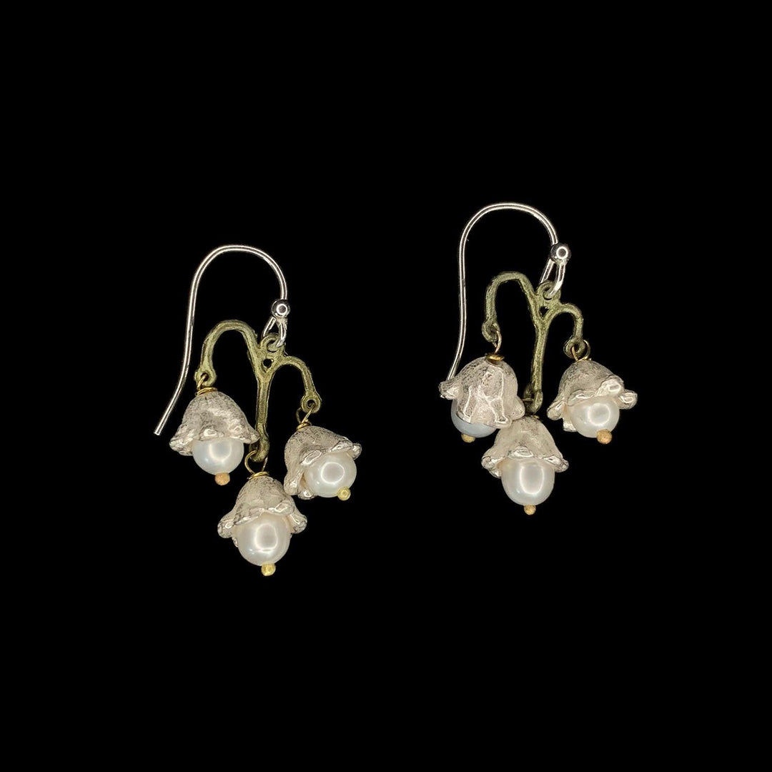 Lily of the Valley Earrings - Triple Flowers - Michael Michaud Jewellery