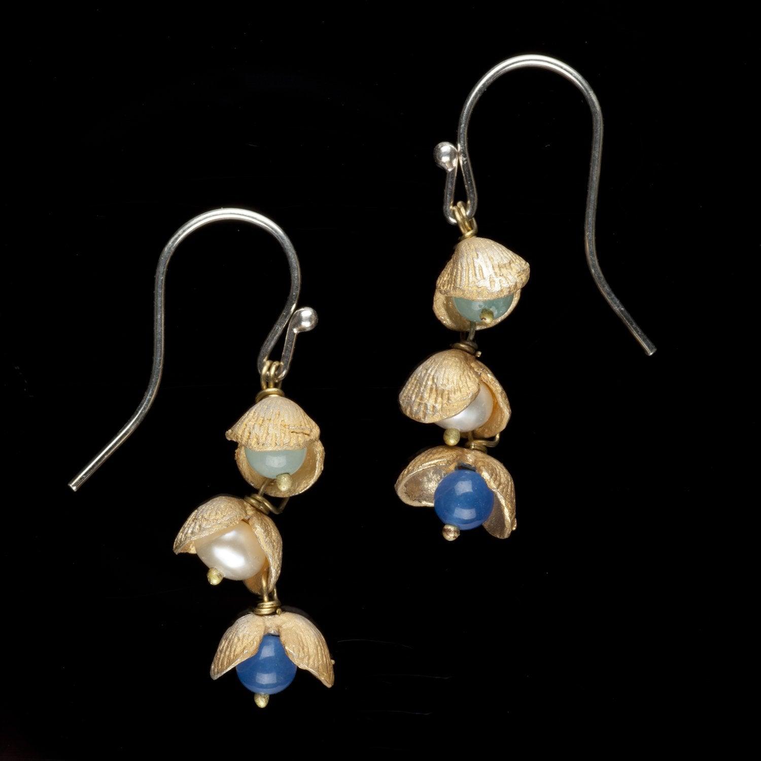 Itty Bitty Shells Earrings - Wire Drop - Michael Michaud Jewellery
