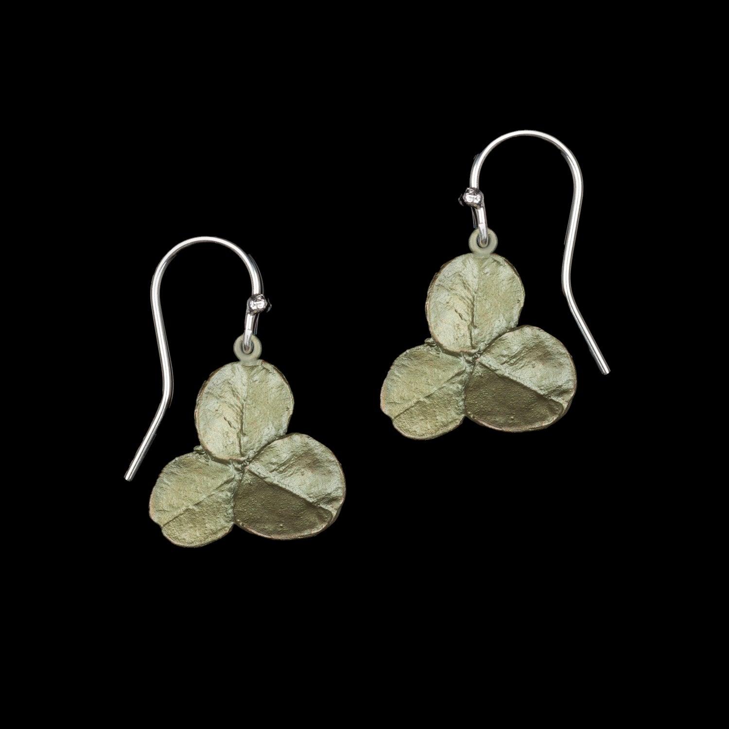 Clover Earrings - Wire Drop - Michael Michaud Jewellery