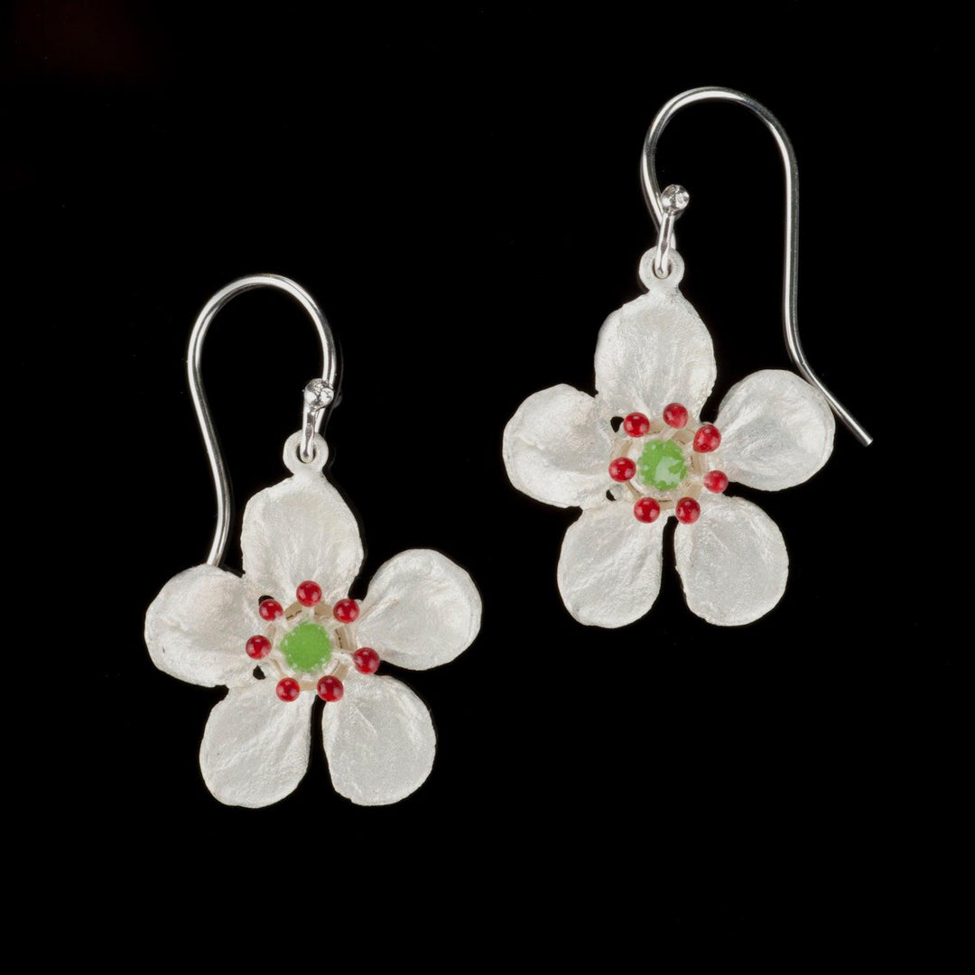 Survivor Tree Earrings - Flower Wire Drop - Michael Michaud Jewellery
