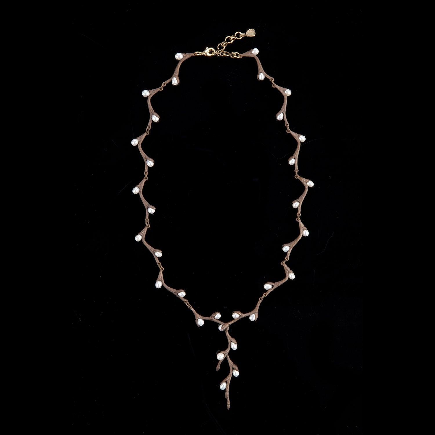 Pussy Willow Necklace - Branch Drop - Michael Michaud Jewellery