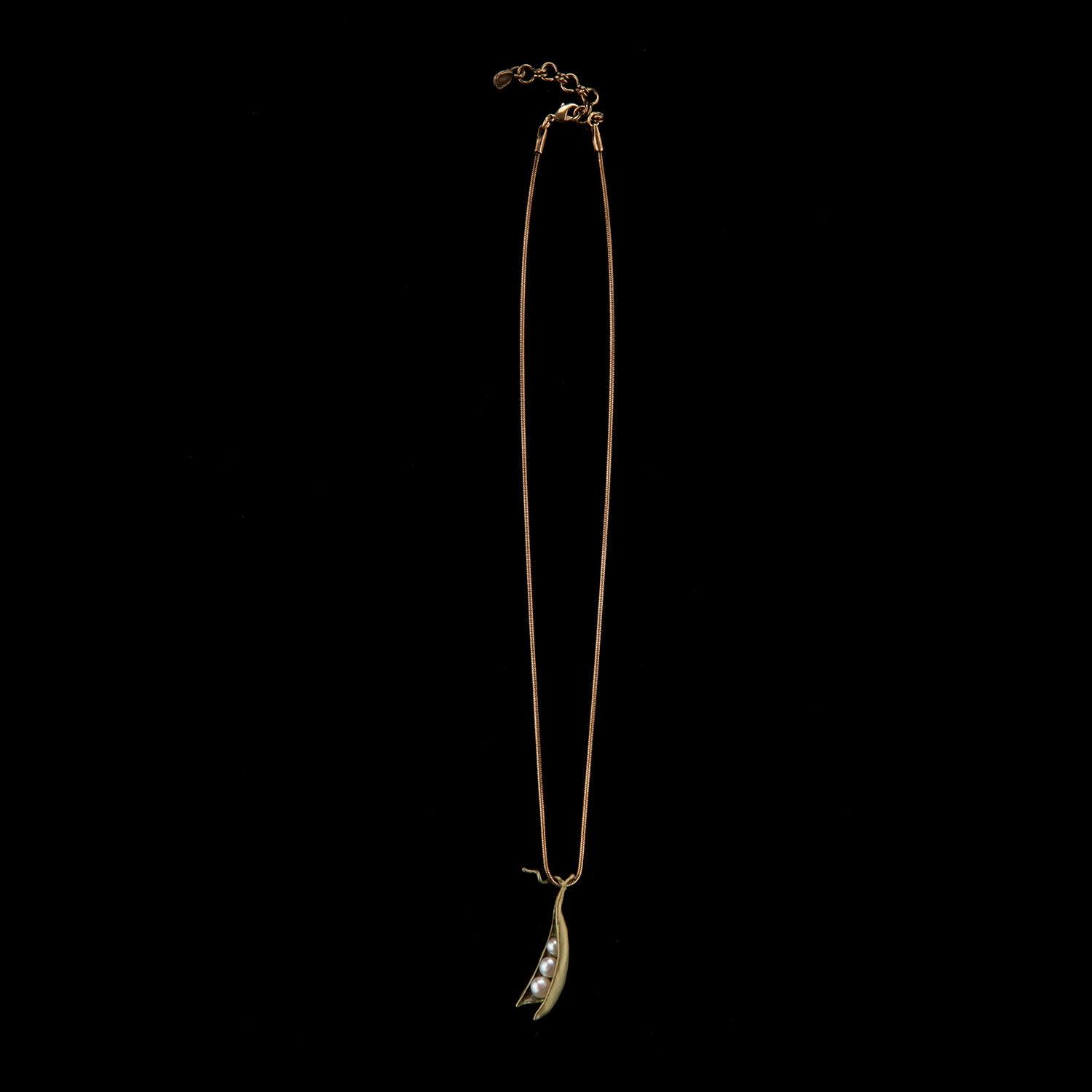 Pea Pod Pendant - 3 Pearls - Michael Michaud Jewellery