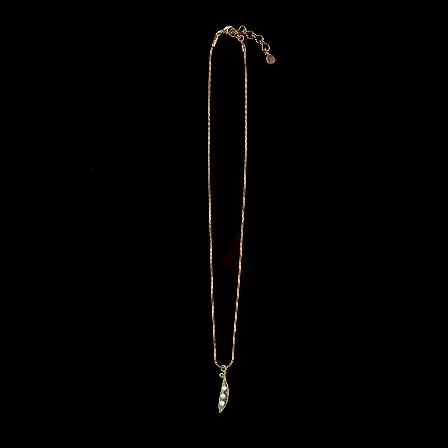 Pea Pod Petite Pendant - 3 Pearls - Michael Michaud Jewellery