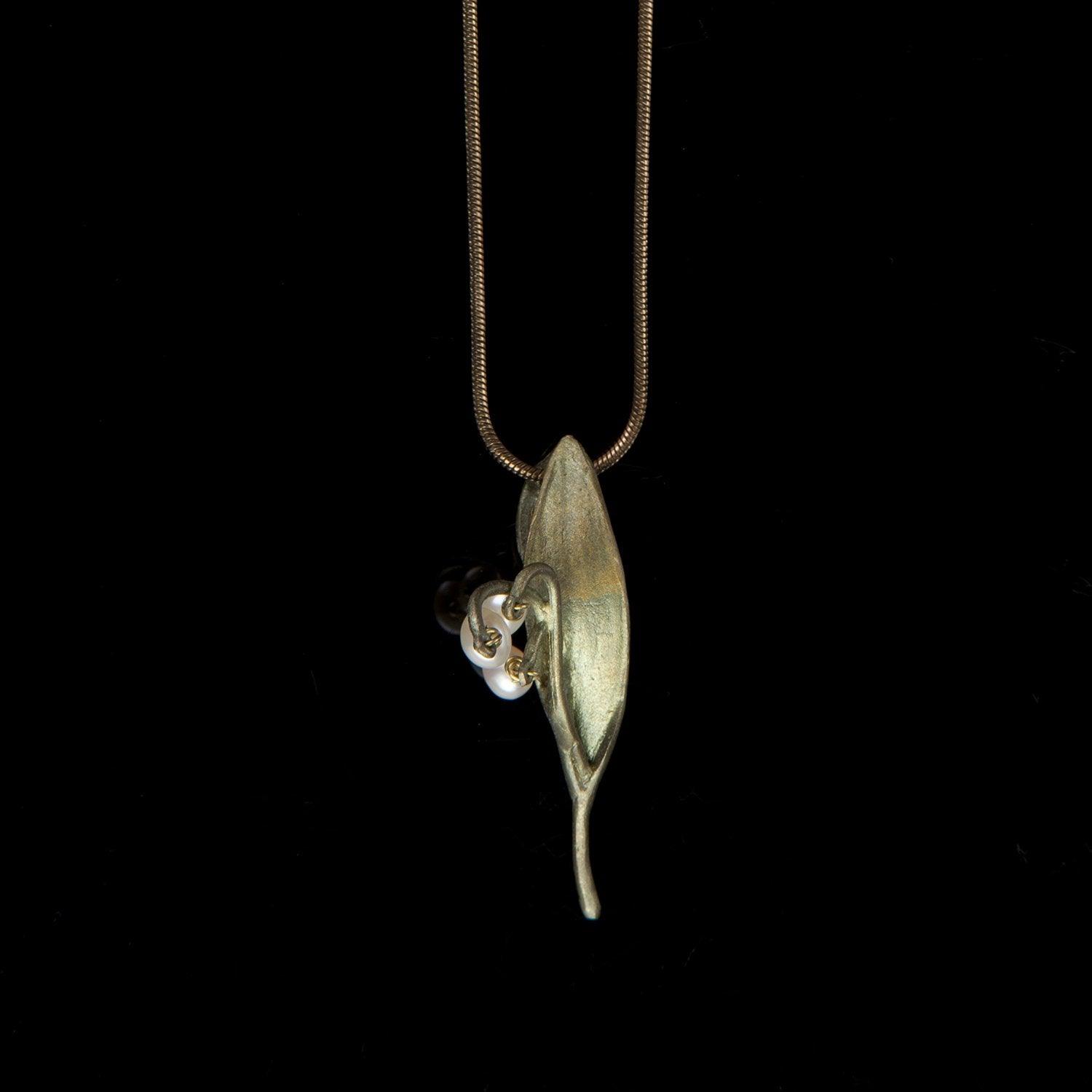 Lily of the Valley Pendant - Petite Flower - Michael Michaud Jewellery