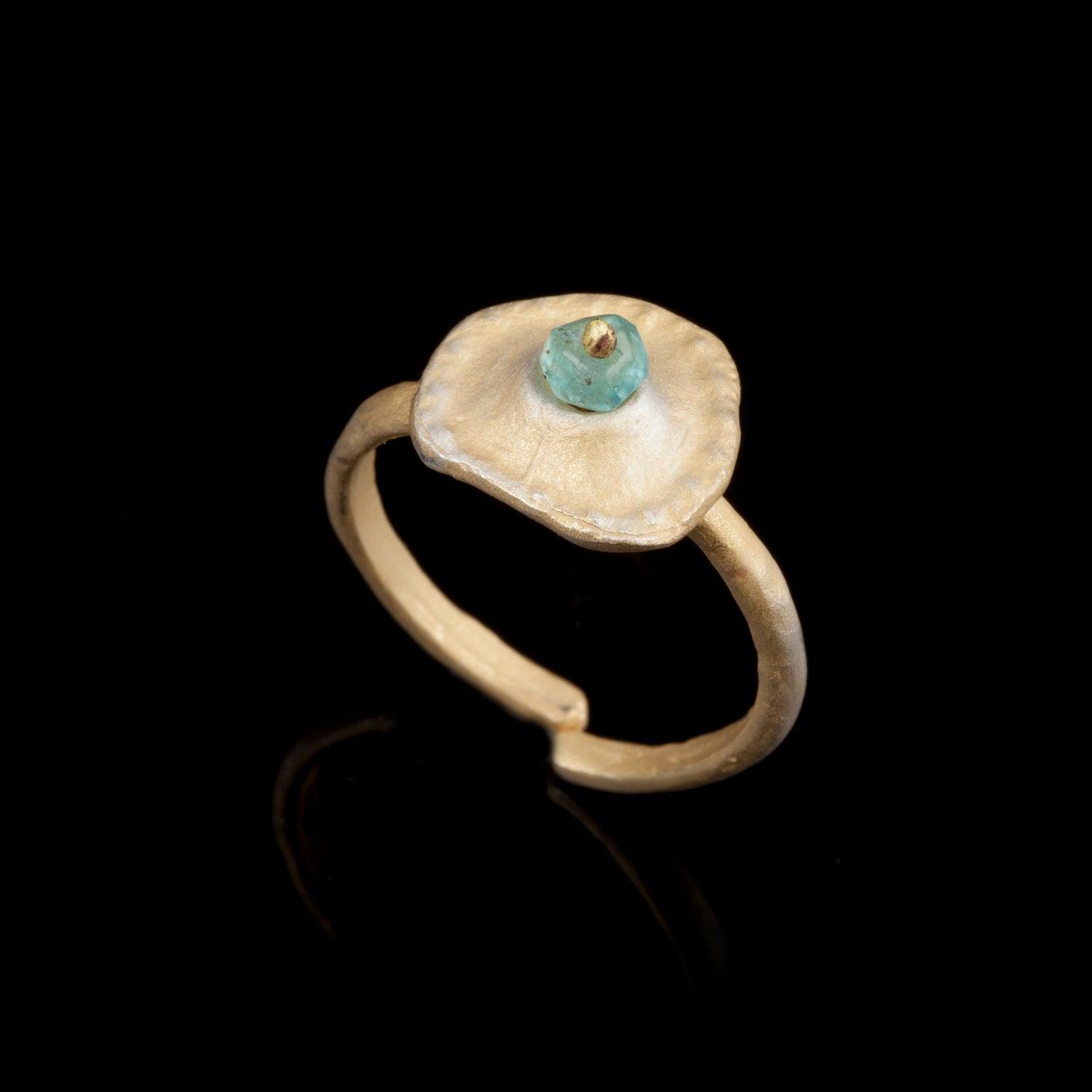 Sea Urchin Single Ring - Apatite - Michael Michaud Jewellery