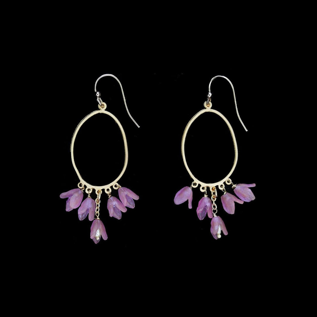 Apple Blossom Earrings - Oval Wire - Michael Michaud Jewellery