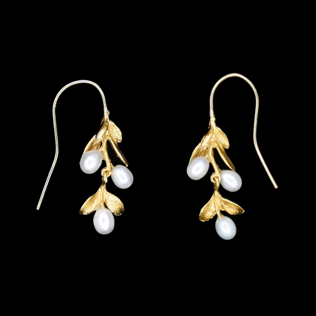 Fine Boxwood Earrings - Wire - Michael Michaud Jewellery