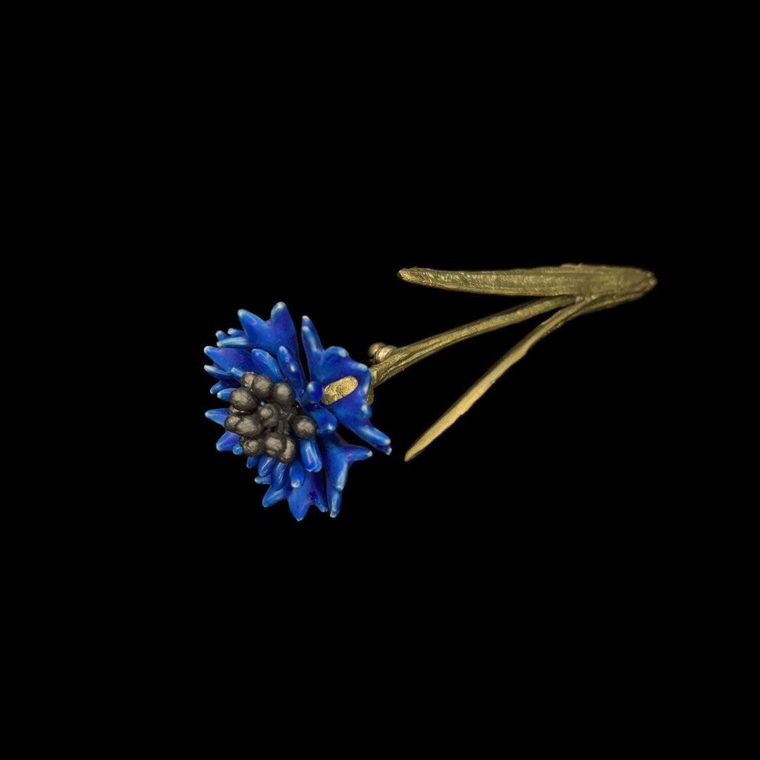 Blue Cornflower Brooch - Michael Michaud Jewellery