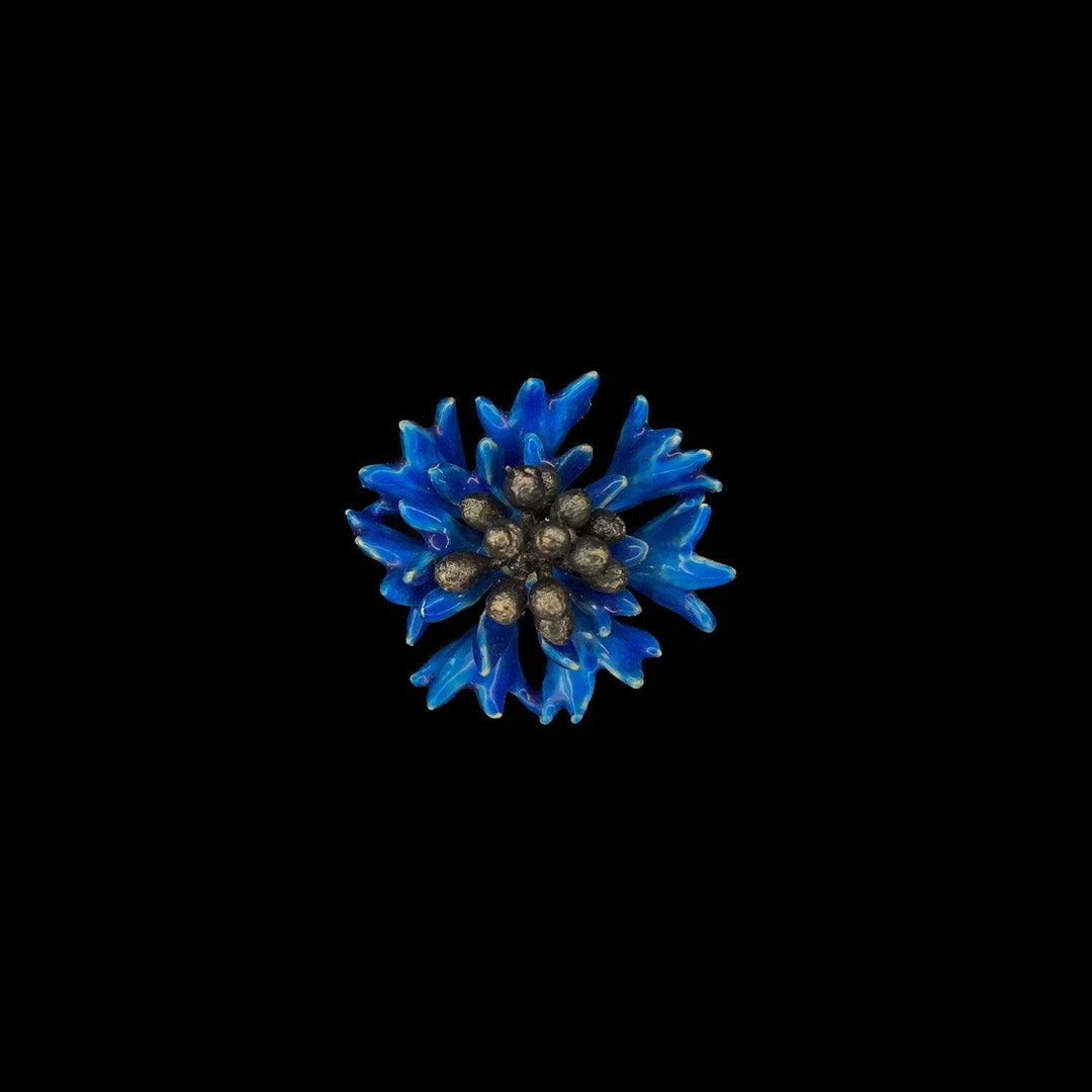 Blue Cornflower Lapel Pin - Michael Michaud Jewellery