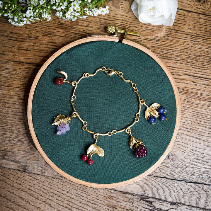 Fine Fruit Charm Bracelet - Michael Michaud Jewellery