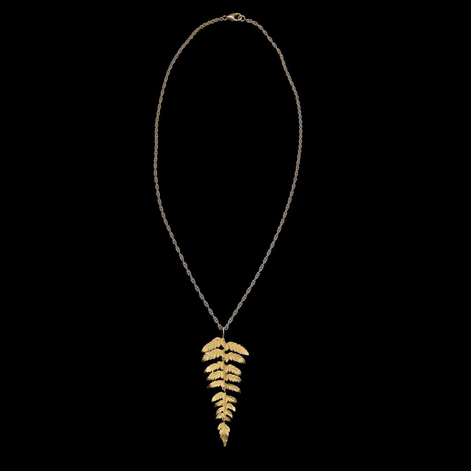 Fine Fern Long Necklace - Michael Michaud Jewellery