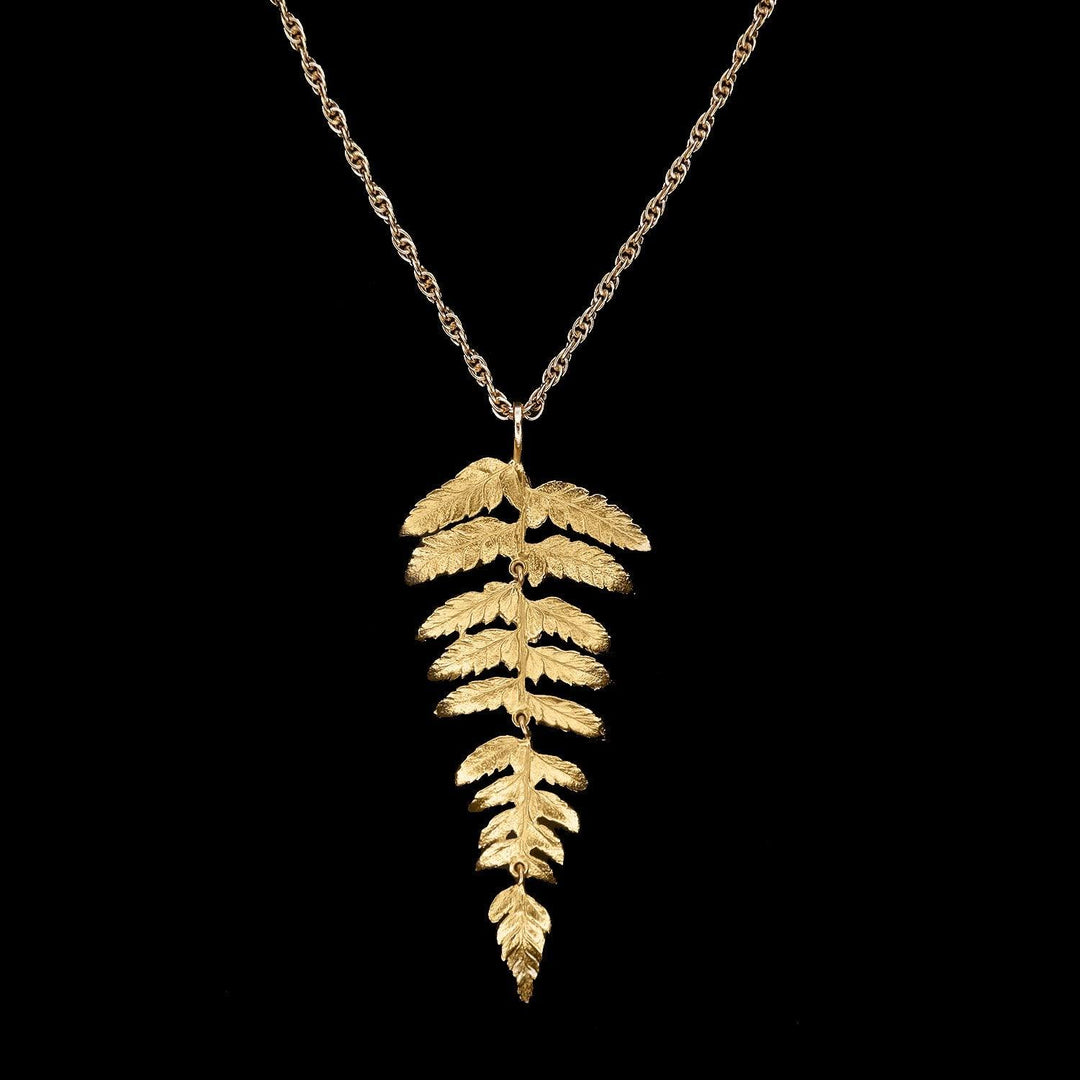 Fine Fern Long Necklace - Michael Michaud Jewellery