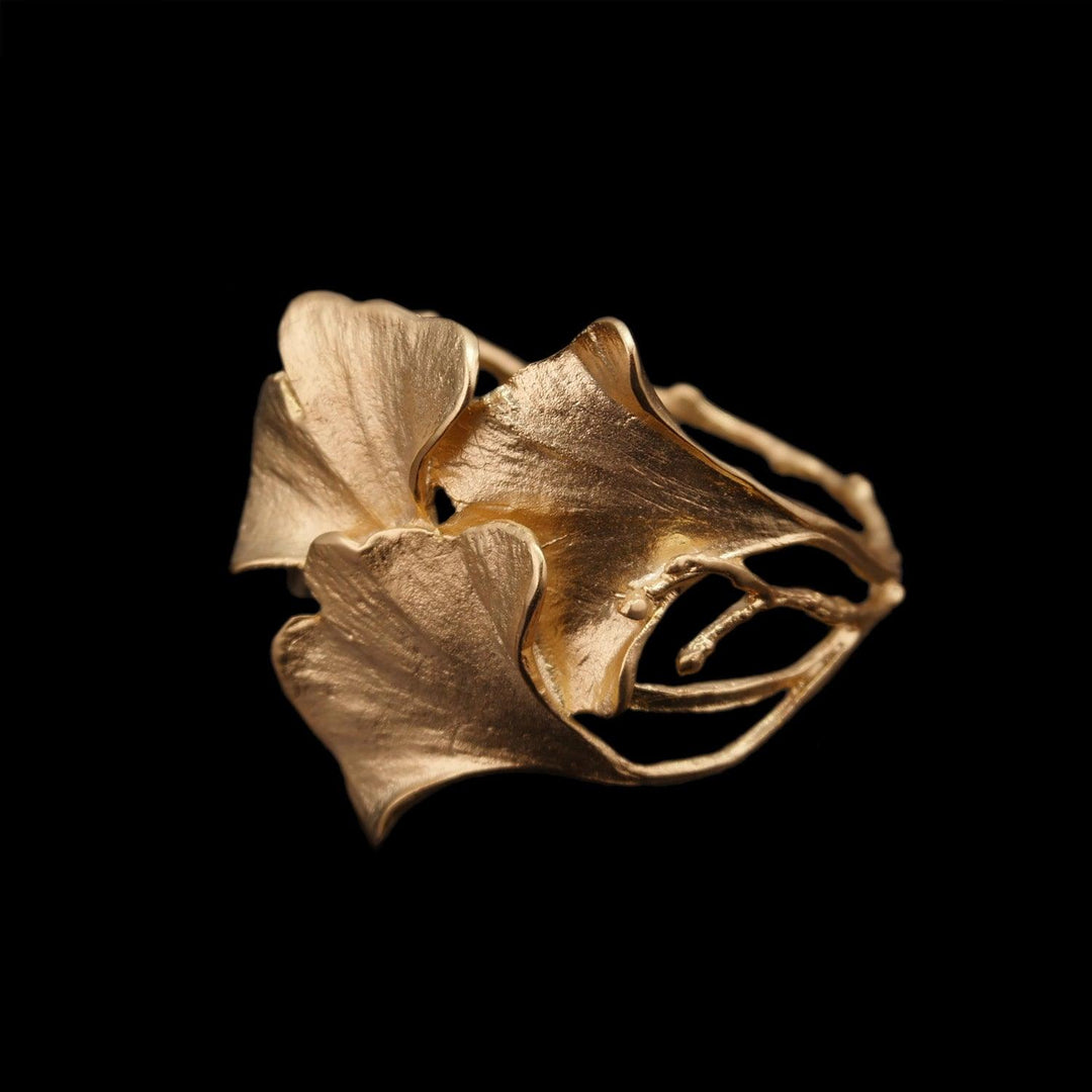 Fine Ginkgo Cuff Bracelet - Michael Michaud Jewellery