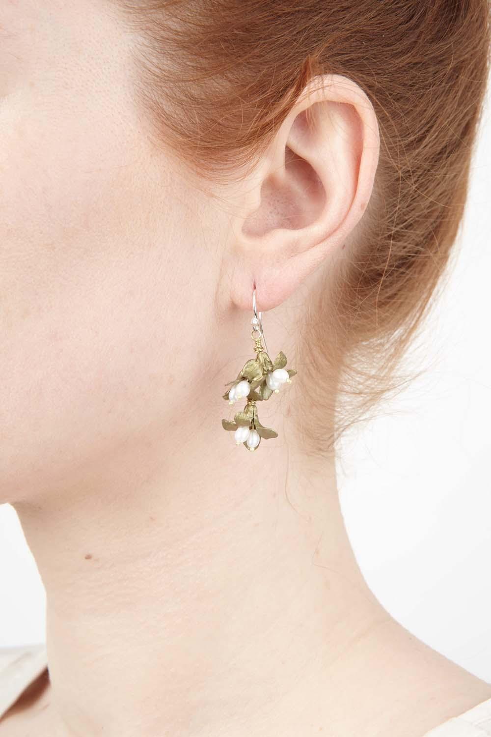 Wildflower Earrings - Three Drop Wire - Michael Michaud Jewellery