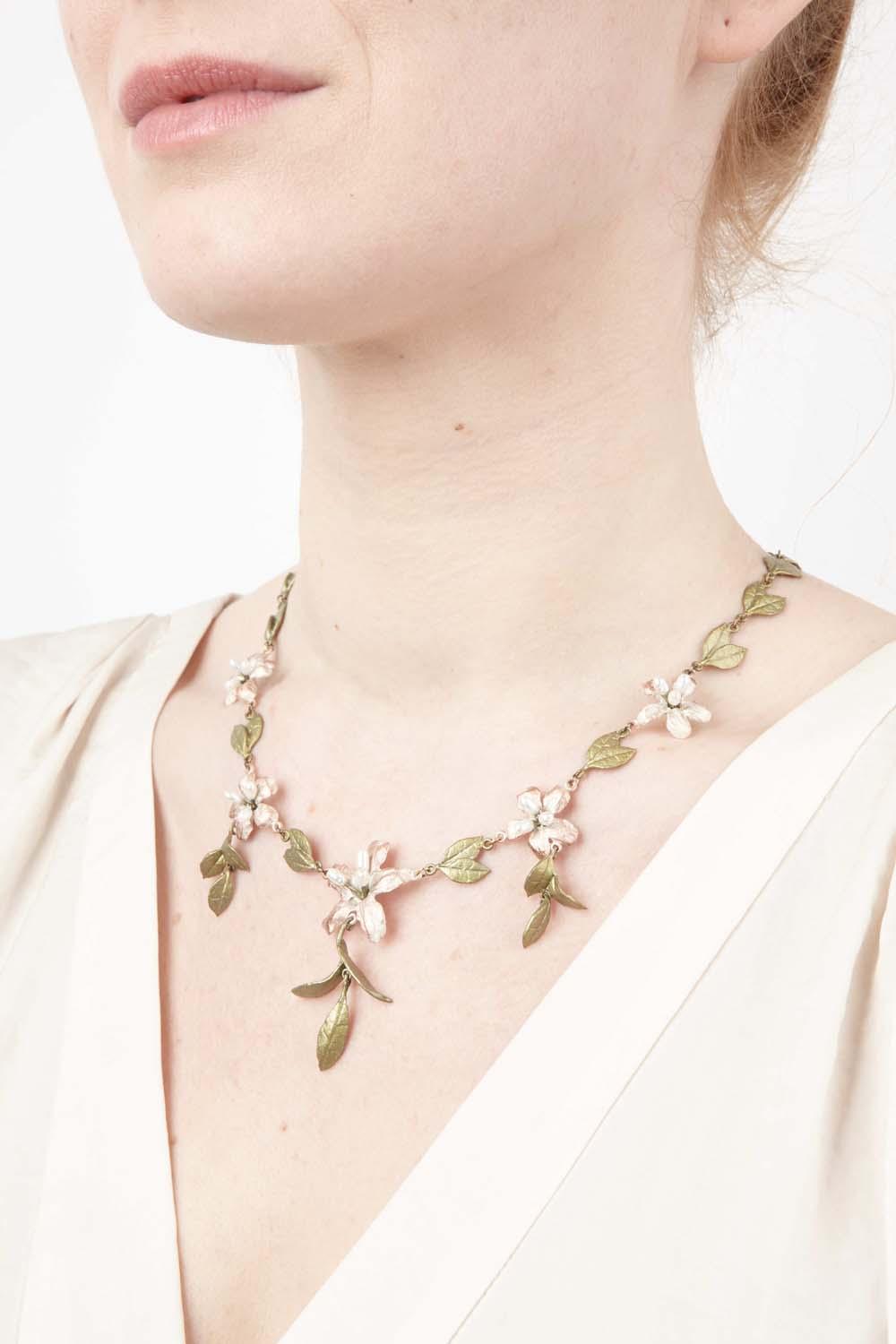 Azalea Necklace - 5 Flowers - Michael Michaud Jewellery