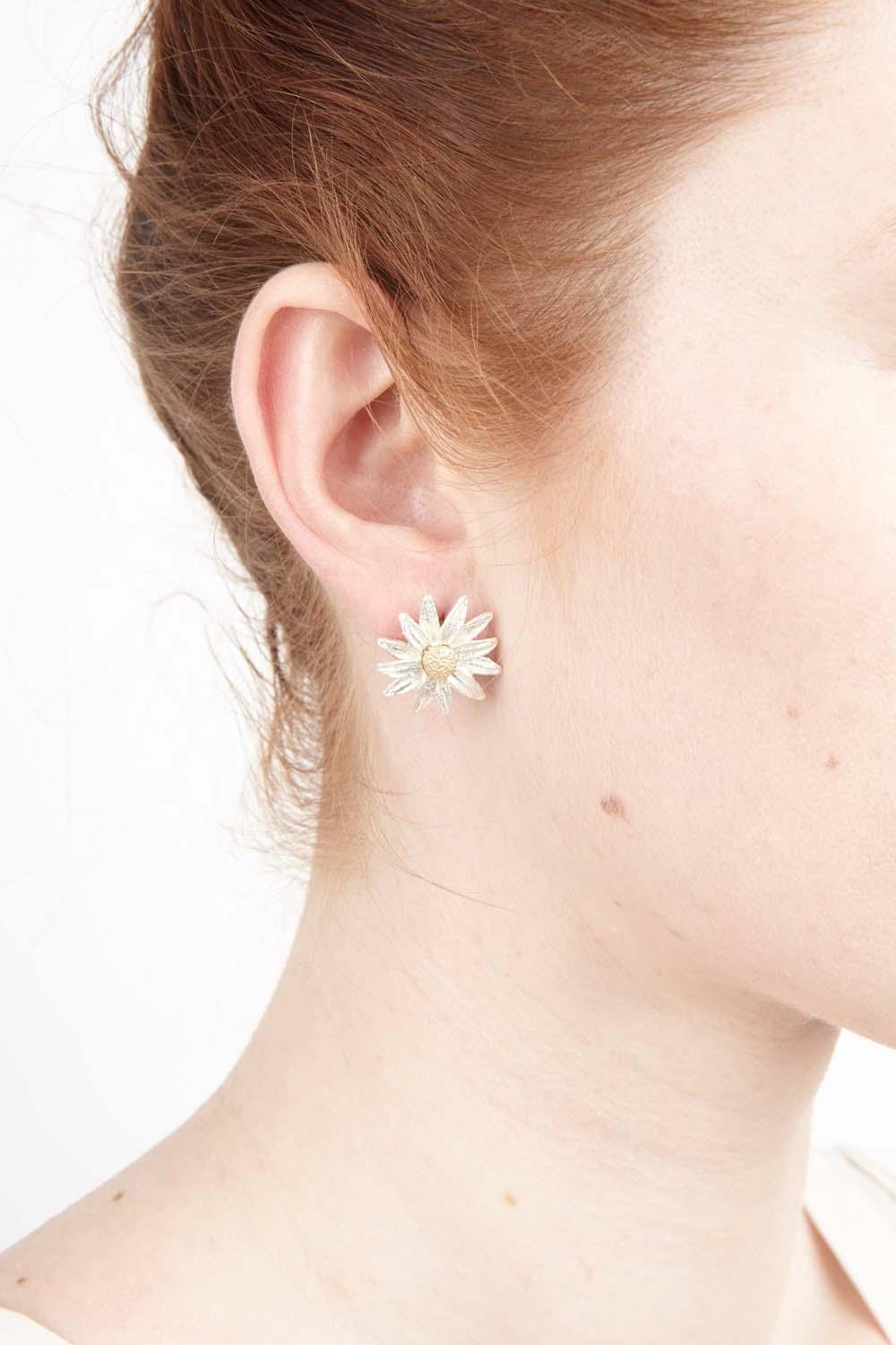 Daisy Earrings - Clip - Michael Michaud Jewellery