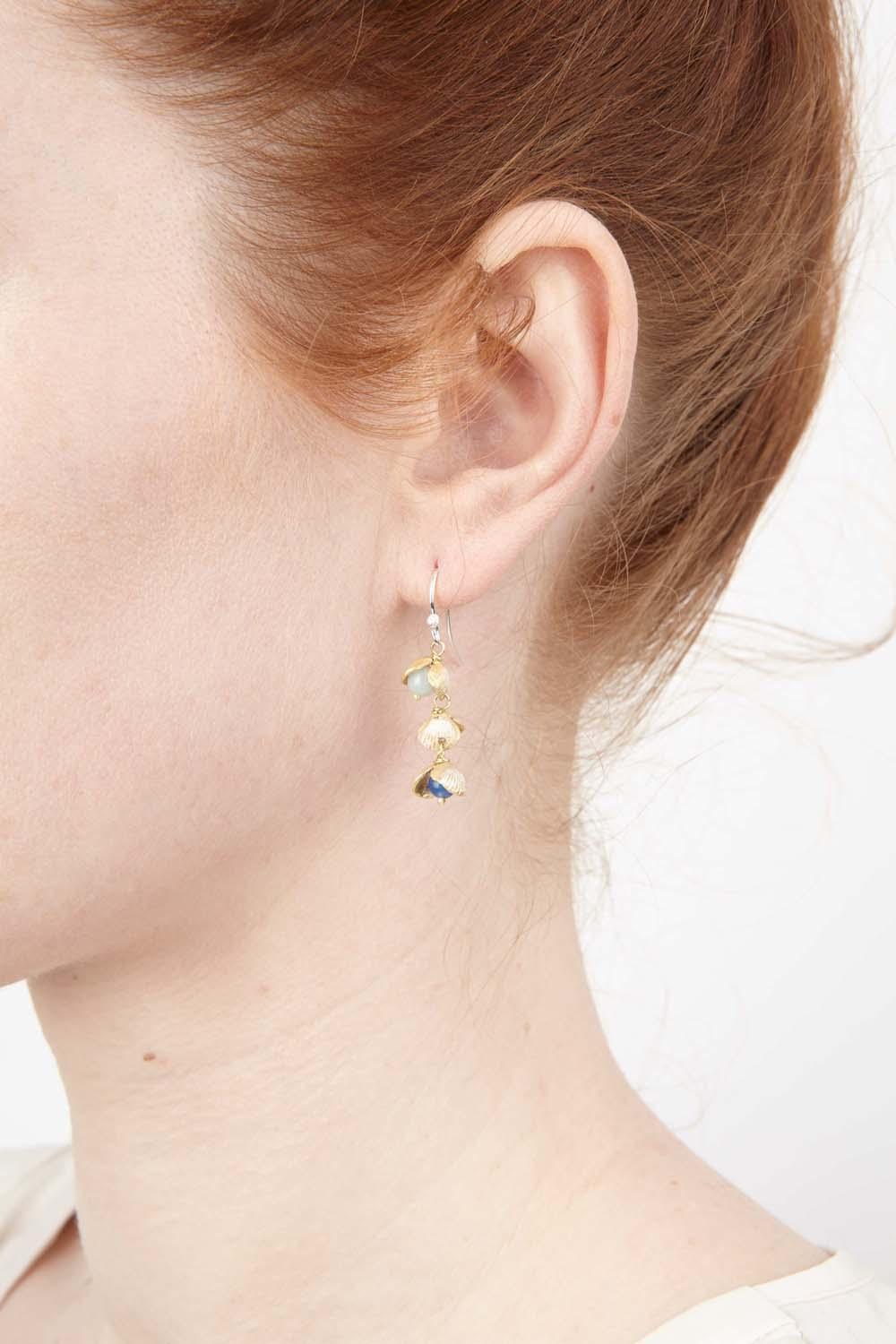 Itty Bitty Shells Earrings - Wire Drop - Michael Michaud Jewellery