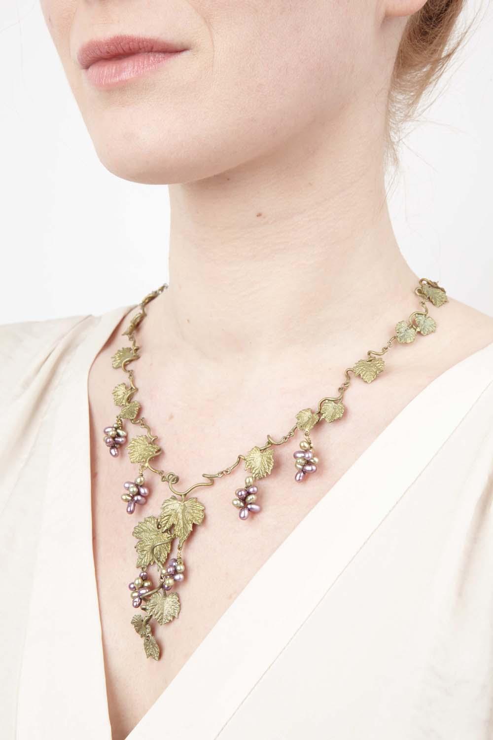 Grape Vines Necklace - Leaf Links - Michael Michaud Jewellery