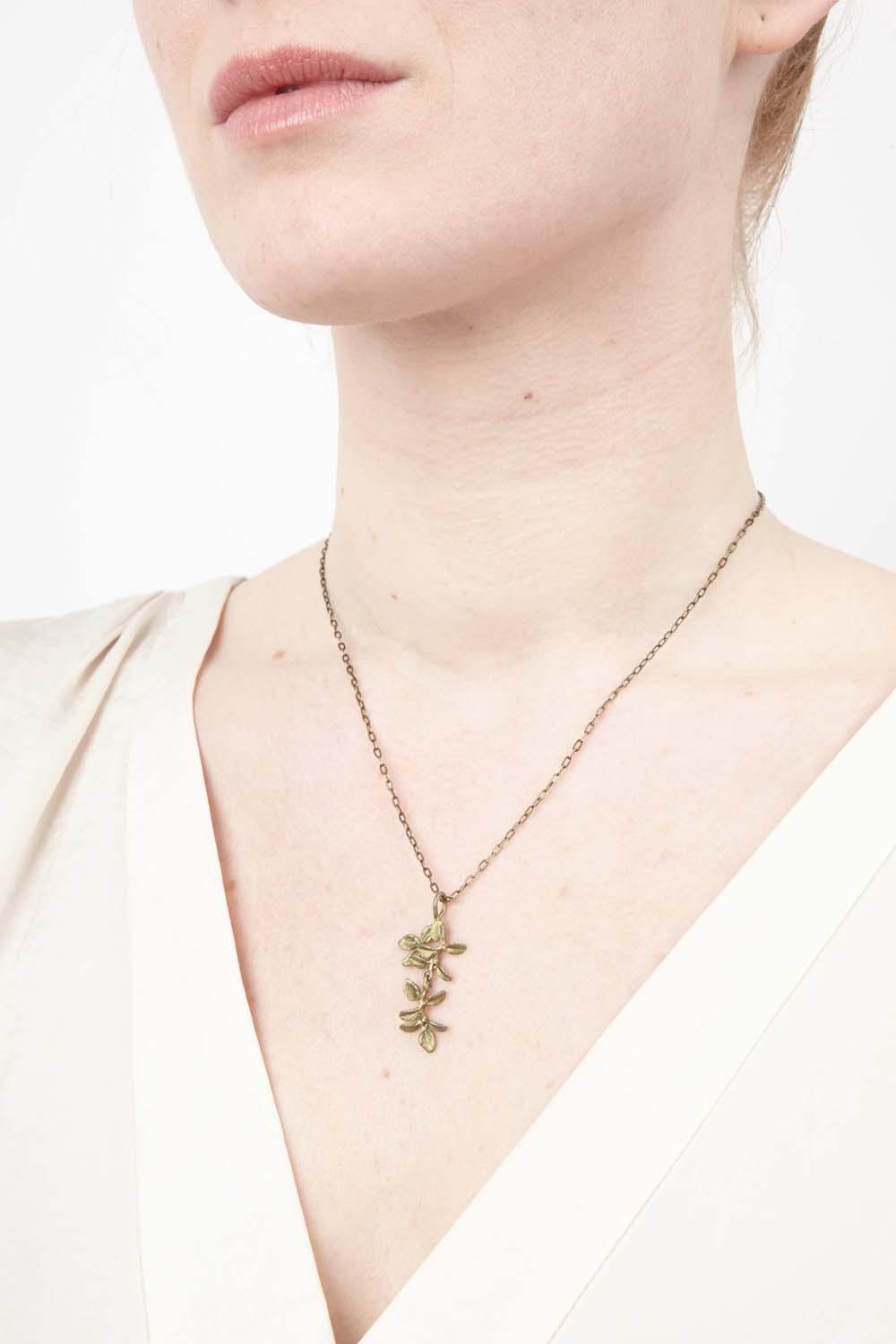 Petite Herb - Thyme Pendant - Michael Michaud Jewellery