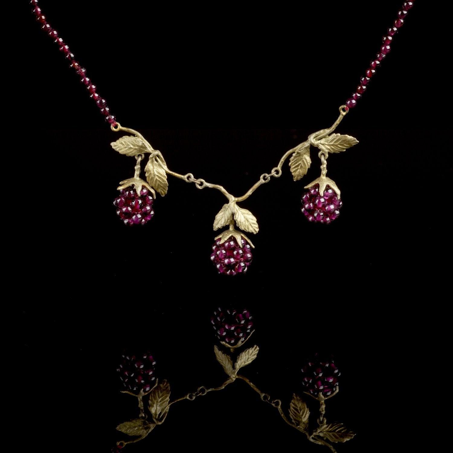 Raspberry Beaded Necklace - Michael Michaud Jewellery