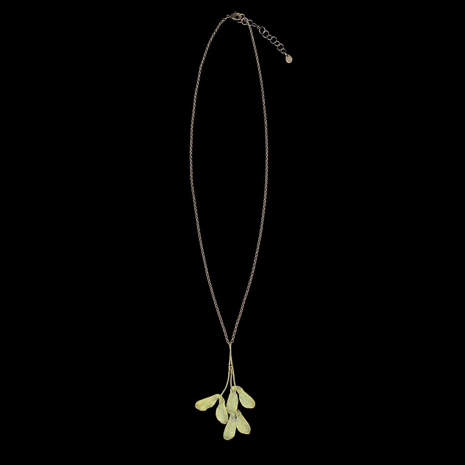 Japanese Maple Pendant - Long - Michael Michaud Jewellery