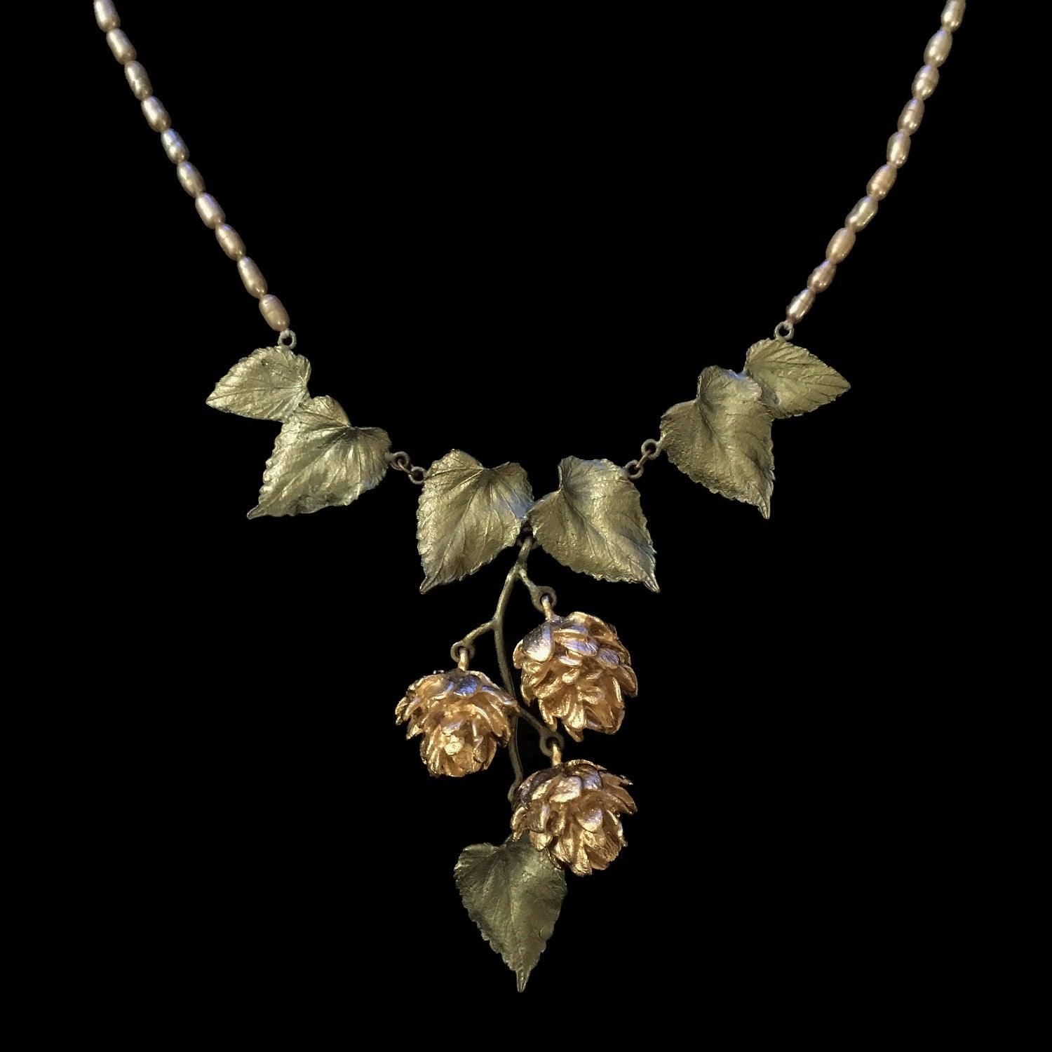 Hops Necklace - Dangle Pearls - Michael Michaud Jewellery