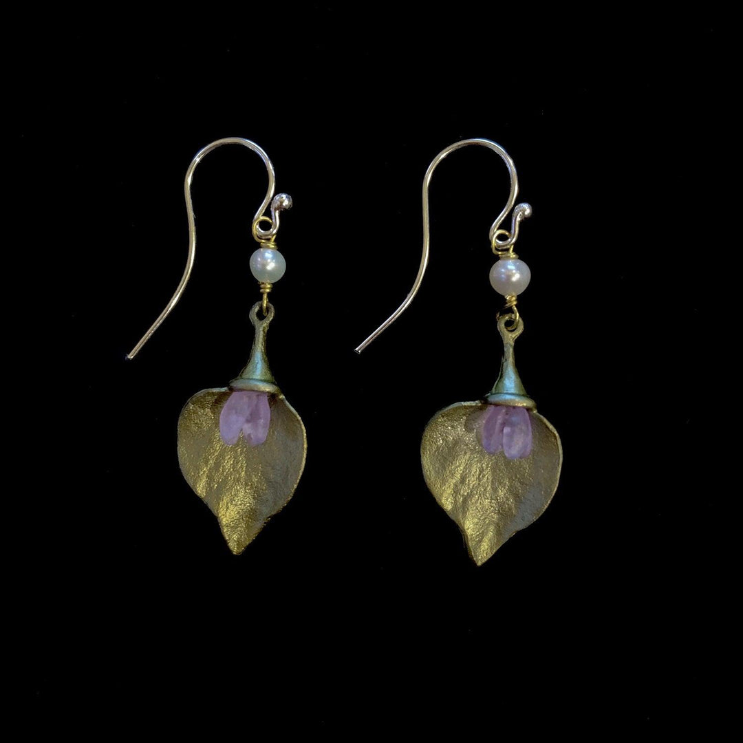 Lilac Earrings - Pearl Wire - Michael Michaud Jewellery