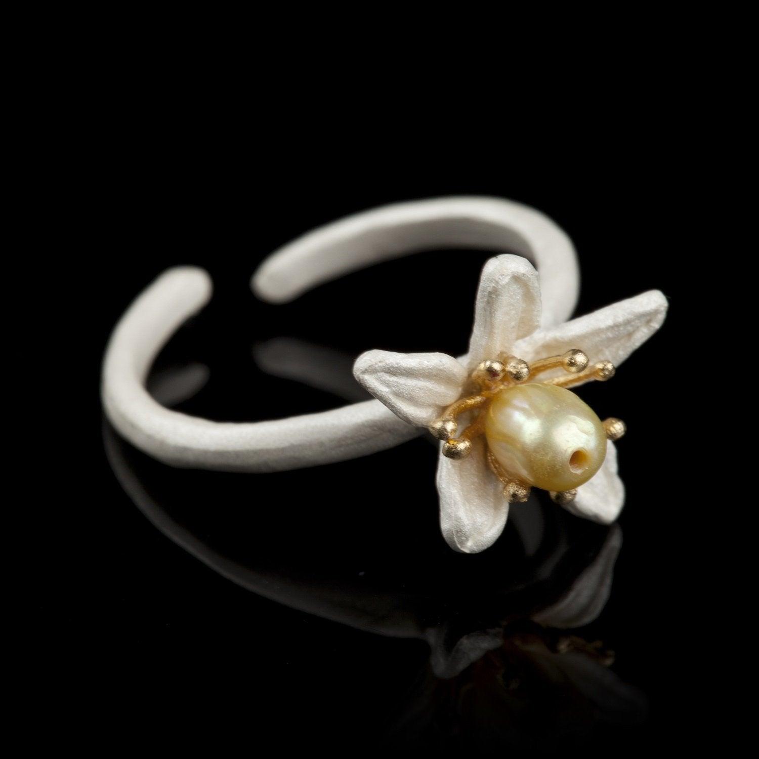 Orange Blossom Ring - Single Flower - Michael Michaud Jewellery