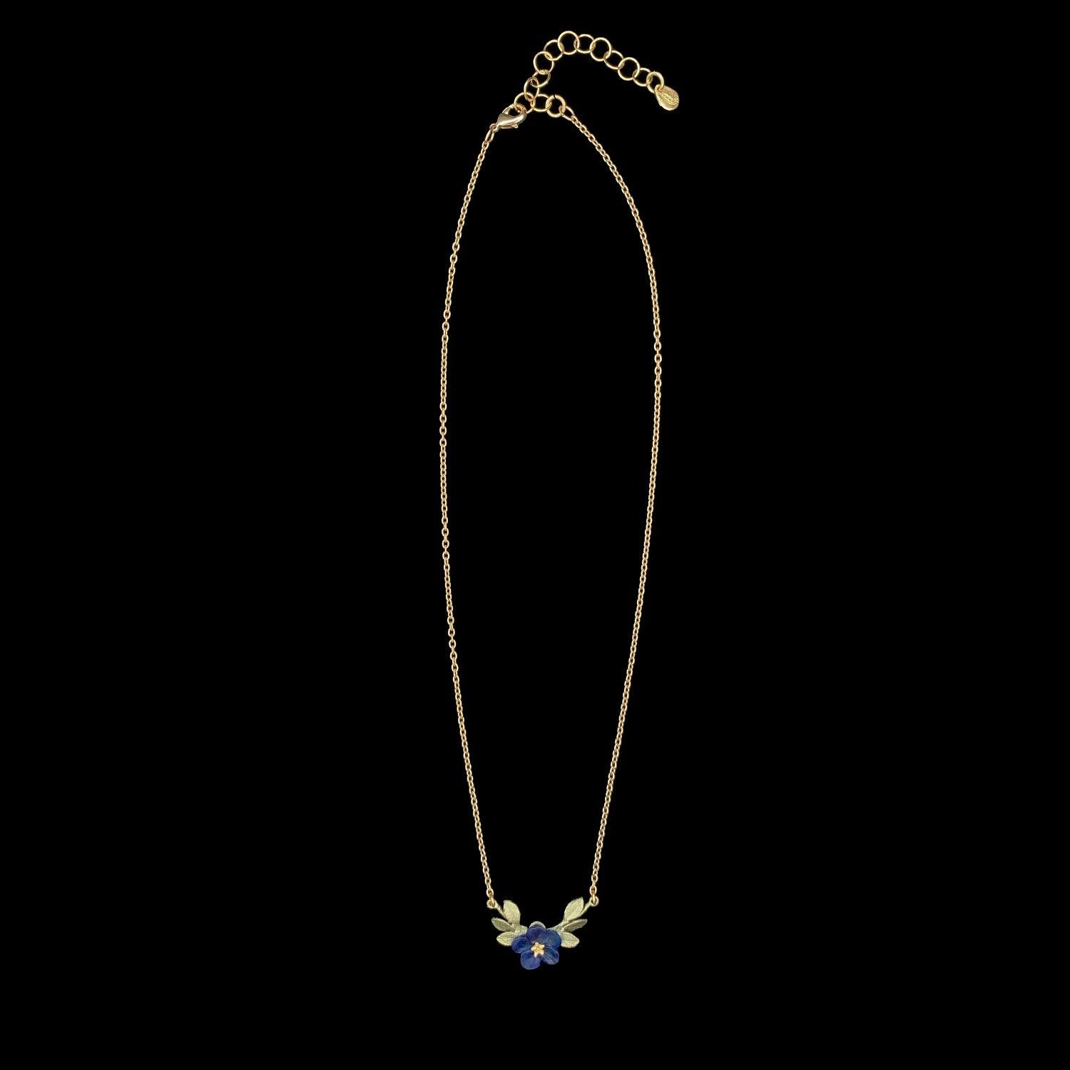 Blue-Eyed Mary Pendant - Single Flower - Michael Michaud Jewellery