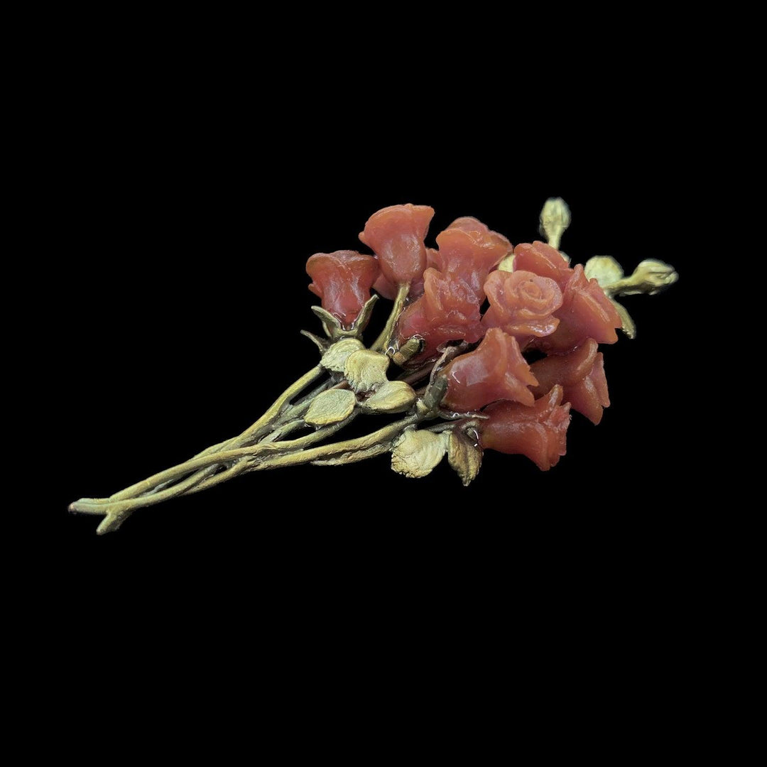 Red Rose Brooch - Bouquet - Michael Michaud Jewellery
