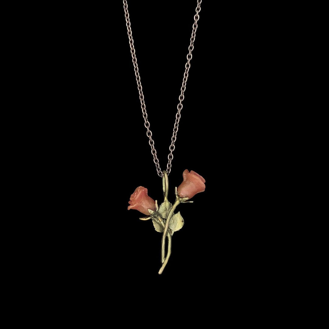 Red Rose Pendant - Dainty - Michael Michaud Jewellery
