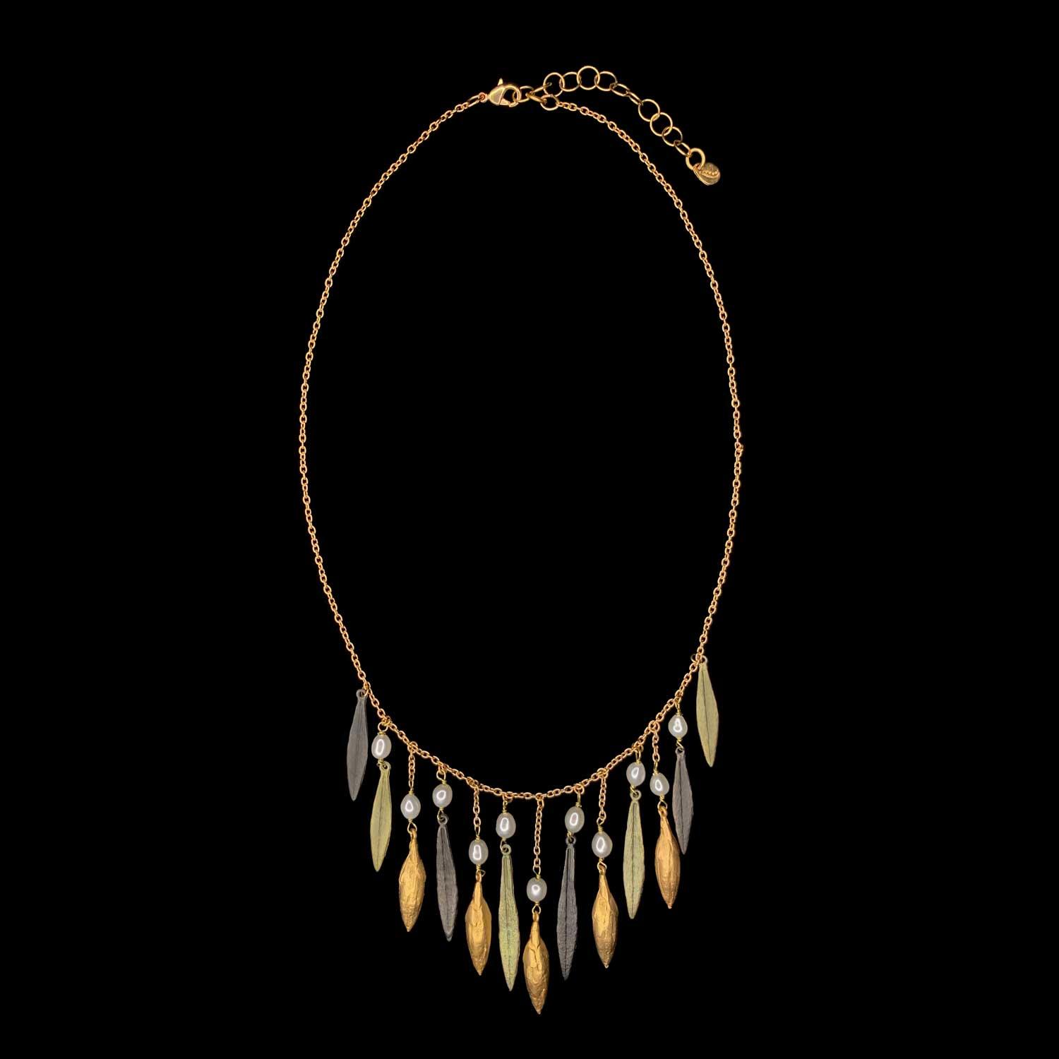 Leaf and Bud Necklace - Statement - Michael Michaud Jewellery