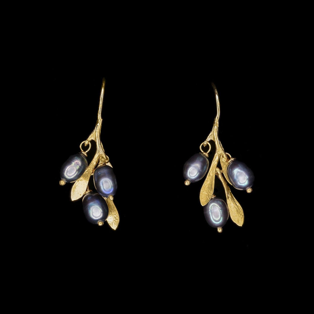 Fine Olive Earrings - Dainty Wire - Michael Michaud Jewellery