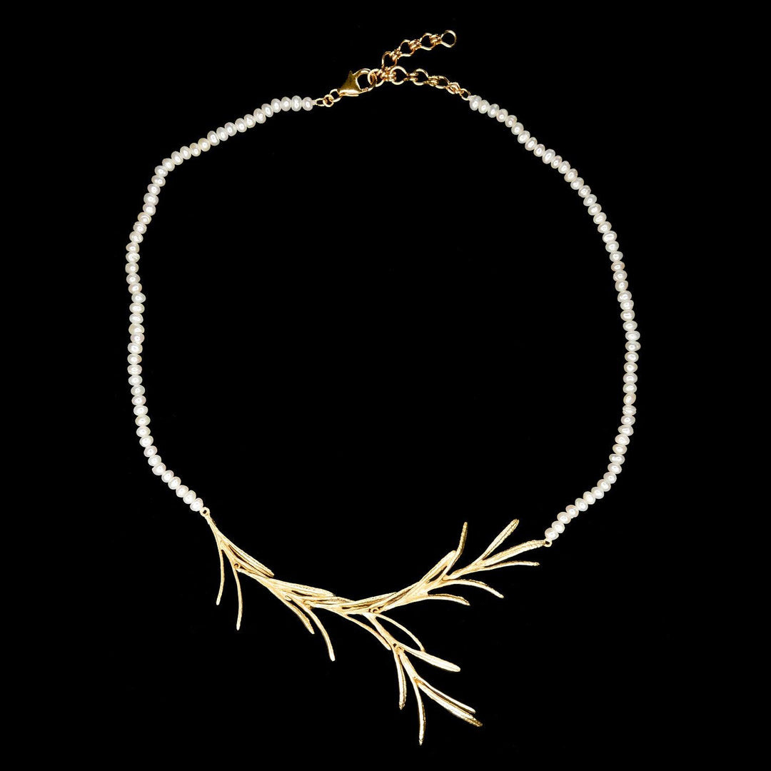 Fine Rosemary Necklace - Pearl Contour - Michael Michaud Jewellery