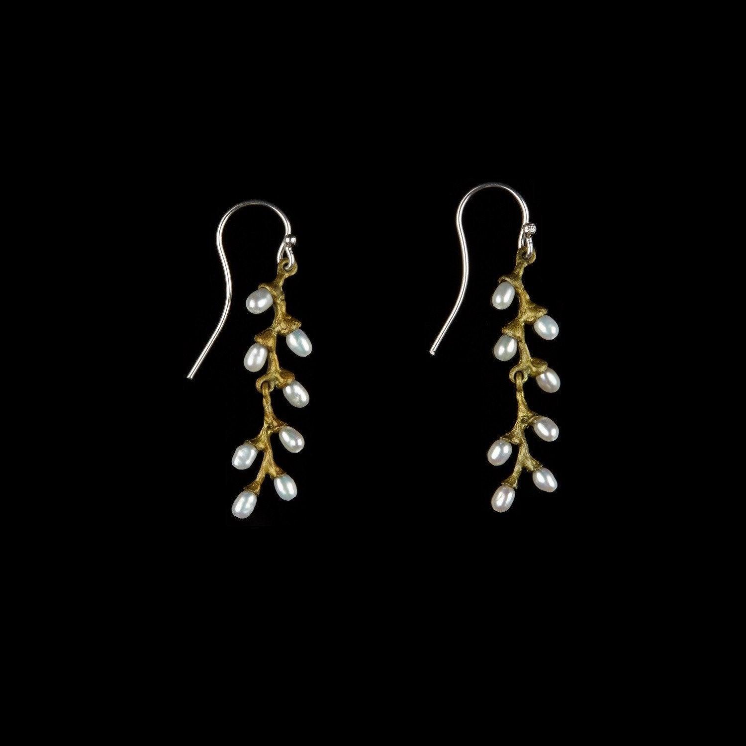 Rice Earrings - Pearl Wire - Michael Michaud Jewellery