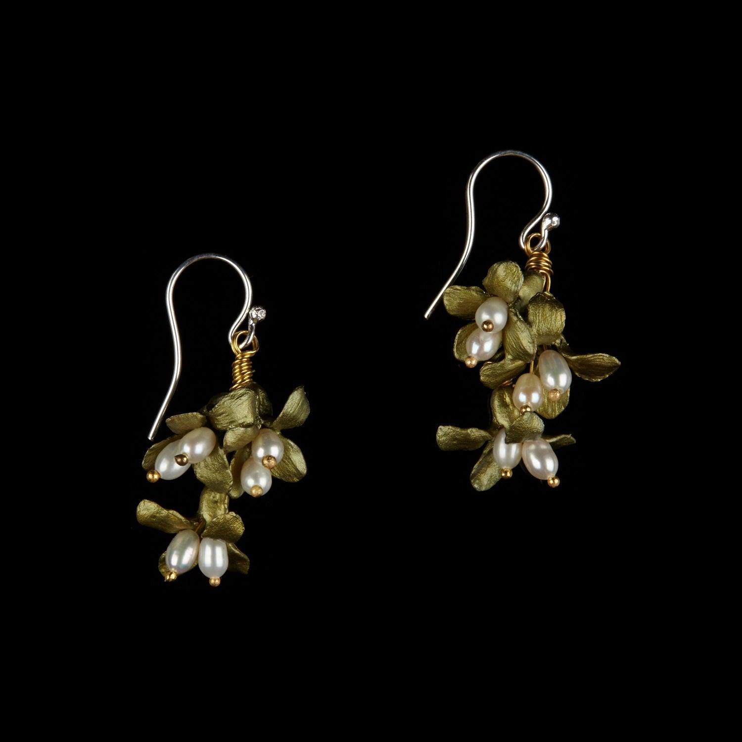 Wildflower Earrings - Three Drop Wire - Michael Michaud Jewellery