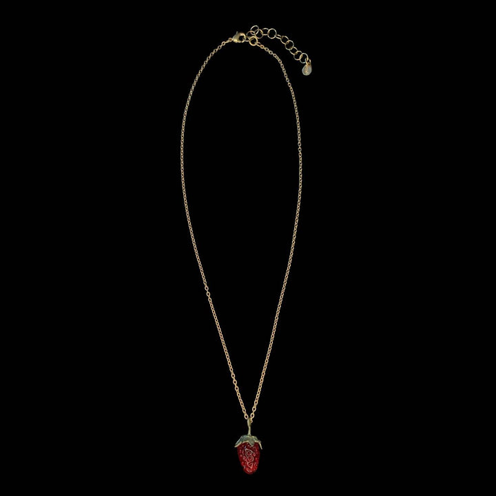 Strawberry Pendant - Dainty Berry - Michael Michaud Jewellery